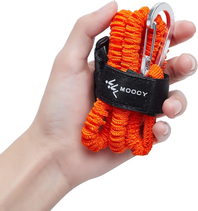 MOOCY Kayak Paddle Tether/Coiled Kayak Fishing Leash with Carabiner for Paddle, Rod SUP Kayaking Accessories - Image 4